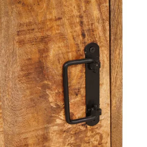 Éjjeli asztal 2 pcs Barna 35 x 33 x 48 cm Tömör Mangófát