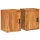 Éjjeli asztal 2 pcs Barna 35 x 33 x 48 cm Tömör Fa Akácia