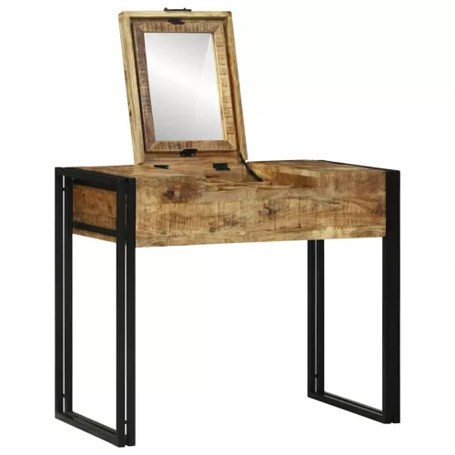 Hálószobai Öltöztető Asztal Barna 90 x 50 x 75 cm Tömör mangófa