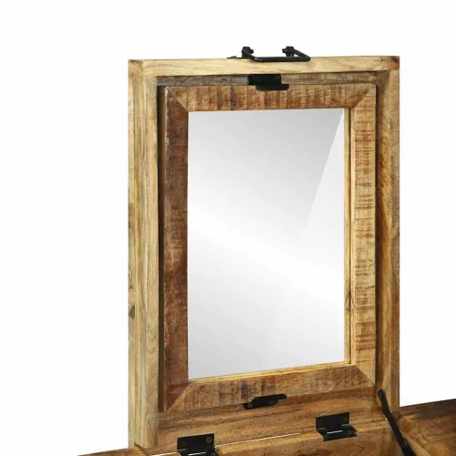 Hálószobai Öltöztető Asztal Barna 90 x 50 x 75 cm Tömör mangófa