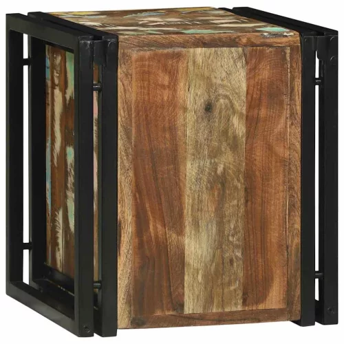 Borágas Sokszínű 34.5 x 35 x 39 cm Tömör újrahasznosított fa