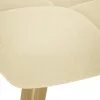 Krémszínű szövet hintaszék lábtartóval