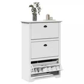 Cipőállvány "BODO" Fehér 80x35x118 cm