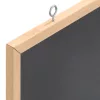 Fekete krétatábla tömör fenyőfa kerettel 40x30 cm