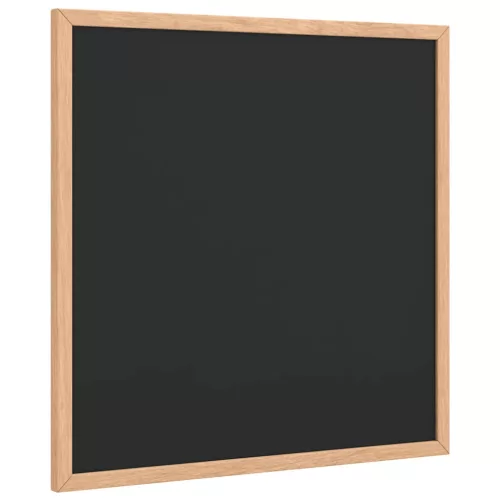 Fekete krétatábla tömör fenyőfa kerettel 40x40 cm