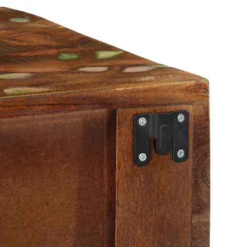 Tömör újrahasznosított falra szerelhető TV-szekrény 60x30x19 cm