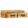 Tömör akácfa falra szerelhető TV-szekrény 60x30x19 cm