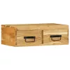 Tömör akácfa falra szerelhető TV-szekrény 60x30x19 cm