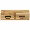 Tömör akácfa falra szerelhető TV-szekrény 60x30x19 cm