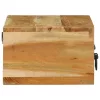 Tömör akácfa falra szerelhető TV-szekrény 60x30x19 cm