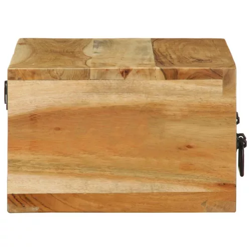 Tömör akácfa falra szerelhető TV-szekrény 60x30x19 cm