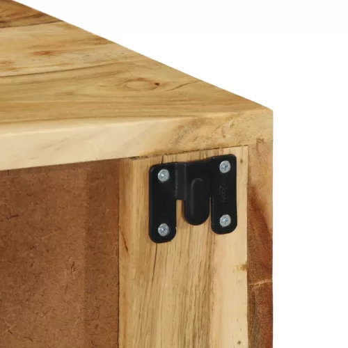 Tömör akácfa falra szerelhető TV-szekrény 60x30x19 cm