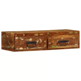   Tömör újrahasznosított falra szerelhető TV-szekrény 80x30x19 cm