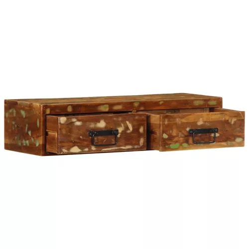 Tömör újrahasznosított falra szerelhető TV-szekrény 80x30x19 cm