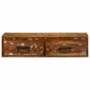 Tömör újrahasznosított falra szerelhető TV-szekrény 80x30x19 cm