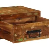 Tömör újrahasznosított falra szerelhető TV-szekrény 80x30x19 cm