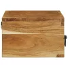 Tömör akácfa falra szerelhető TV-szekrény 80x30x19 cm