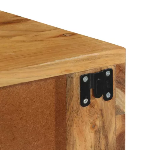 Tömör akácfa falra szerelhető TV-szekrény 80x30x19 cm