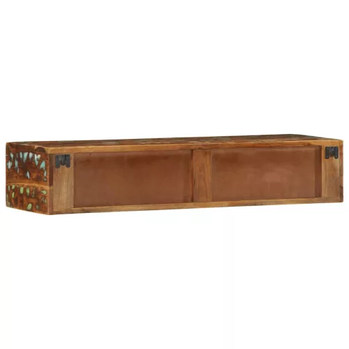 Tömör újrahasznosított falra szerelhető TV-szekrény 100x30x19cm