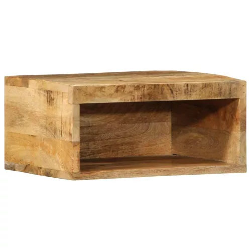 Tömör nyers mangófa falra szerelhető TV-szekrény 40x30x19 cm