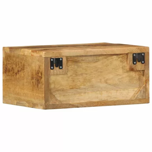 Tömör nyers mangófa falra szerelhető TV-szekrény 40x30x19 cm