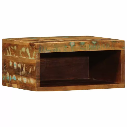 Tömör újrahasznosított falra szerelhető TV-szekrény 40x30x19 cm