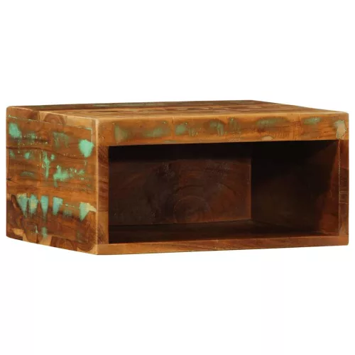 Tömör újrahasznosított falra szerelhető TV-szekrény 40x30x19 cm
