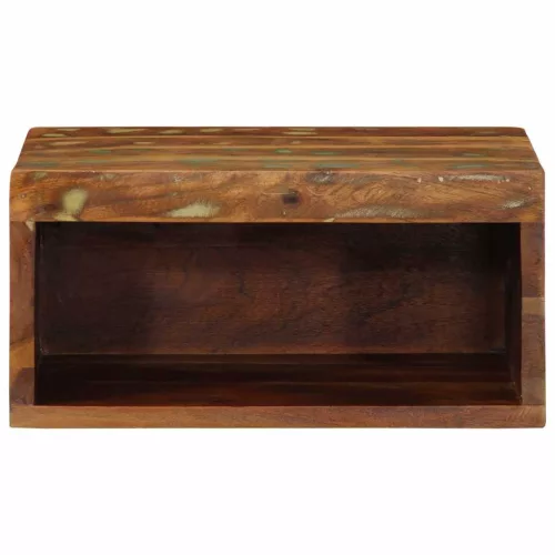 Tömör újrahasznosított falra szerelhető TV-szekrény 40x30x19 cm