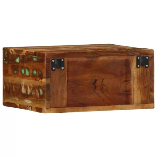 Tömör újrahasznosított falra szerelhető TV-szekrény 40x30x19 cm