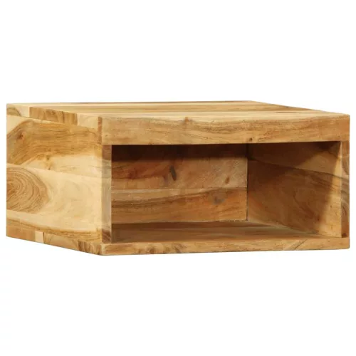 Tömör akácfa falra szerelhető TV-szekrény 40x30x19 cm