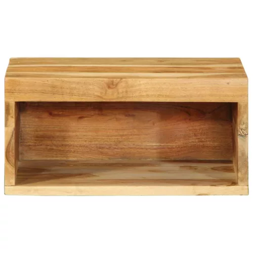 Tömör akácfa falra szerelhető TV-szekrény 40x30x19 cm