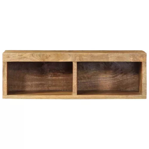 Tömör nyers mangófa falra szerelhető TV-szekrény 60x30x19 cm