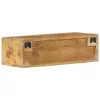 Tömör nyers mangófa falra szerelhető TV-szekrény 60x30x19 cm