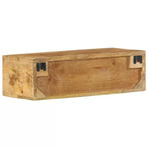 Tömör nyers mangófa falra szerelhető TV-szekrény 60x30x19 cm