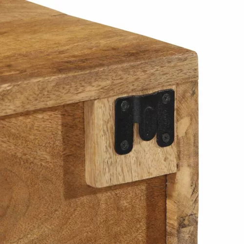 Tömör nyers mangófa falra szerelhető TV-szekrény 60x30x19 cm