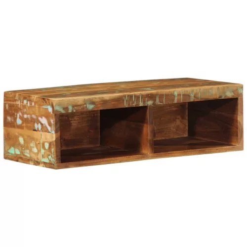 Tömör újrahasznosított falra szerelhető TV-szekrény 60x30x19 cm