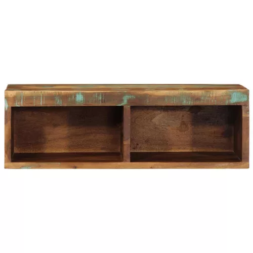 Tömör újrahasznosított falra szerelhető TV-szekrény 60x30x19 cm