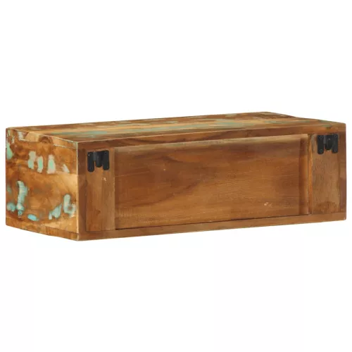 Tömör újrahasznosított falra szerelhető TV-szekrény 60x30x19 cm