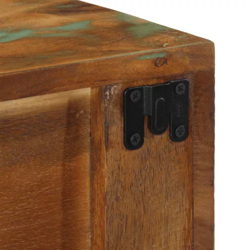 Tömör újrahasznosított falra szerelhető TV-szekrény 60x30x19 cm
