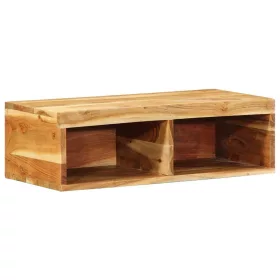 Tömör akácfa falra szerelhető TV-szekrény 60x30x19 cm