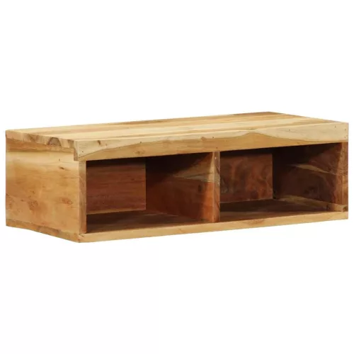 Tömör akácfa falra szerelhető TV-szekrény 60x30x19 cm