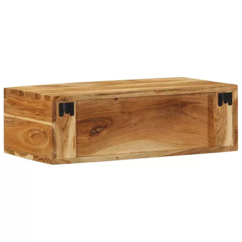 Tömör akácfa falra szerelhető TV-szekrény 60x30x19 cm