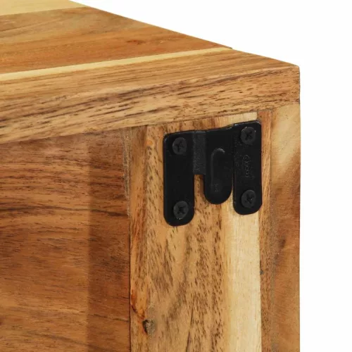 Tömör akácfa falra szerelhető TV-szekrény 60x30x19 cm