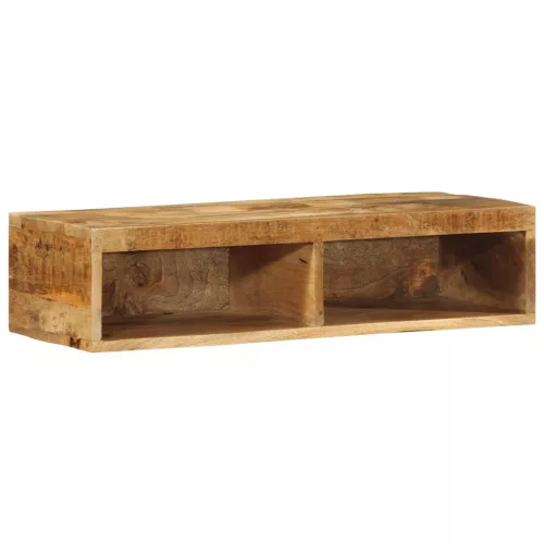 Tömör nyers mangófa falra szerelhető TV-szekrény 80x30x19 cm