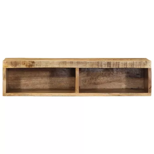 Tömör nyers mangófa falra szerelhető TV-szekrény 80x30x19 cm
