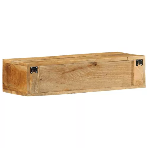 Tömör nyers mangófa falra szerelhető TV-szekrény 80x30x19 cm
