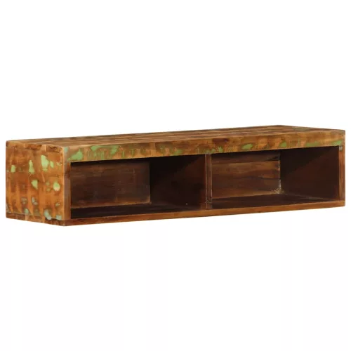 Tömör újrahasznosított falra szerelhető TV-szekrény 80x30x19 cm
