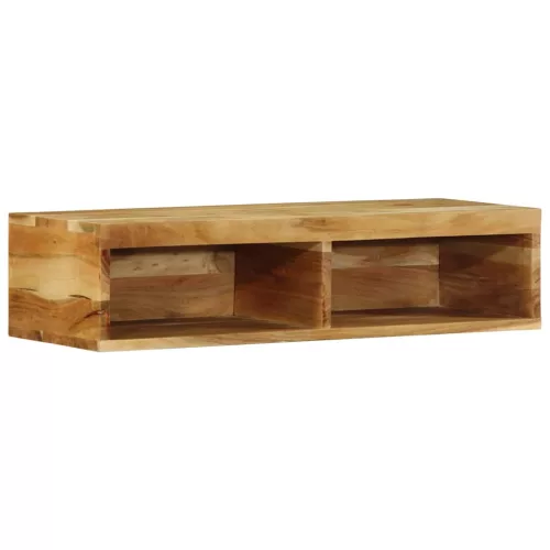 Tömör akácfa falra szerelhető TV-szekrény 80x30x19 cm