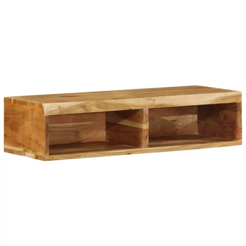Tömör akácfa falra szerelhető TV-szekrény 80x30x19 cm