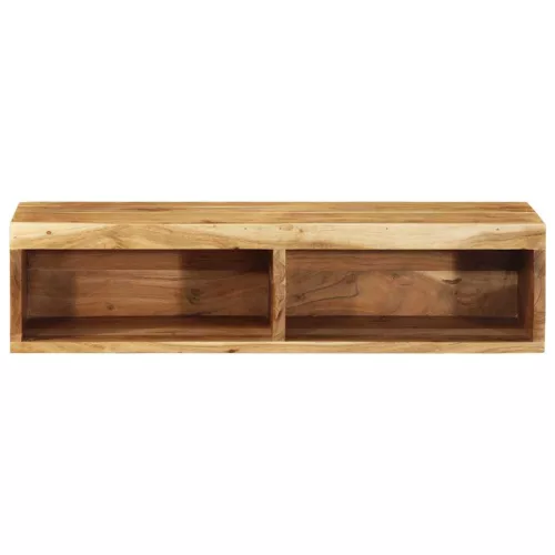 Tömör akácfa falra szerelhető TV-szekrény 80x30x19 cm